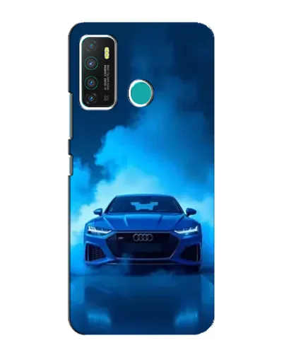 Чехол для Infinix Hot 9 / Hot 9 Pro с картинкой «Audi — голубая энергия»