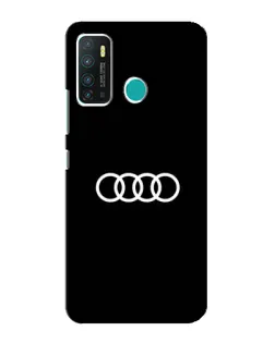 Чехол для Infinix Hot 9 / Hot 9 Pro с картинкой «Audi White Logo»