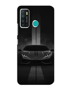 Чехол для Infinix Hot 9 / Hot 9 Pro с картинкой «Lamborghini симметрия дорог»