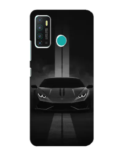 Чехол для Infinix Hot 9 / Hot 9 Pro с картинкой «Lamborghini симметрия дорог»