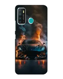 Чехол для Infinix Hot 9 / Hot 9 Pro с картинкой «Lamborghini дымная эстетика»