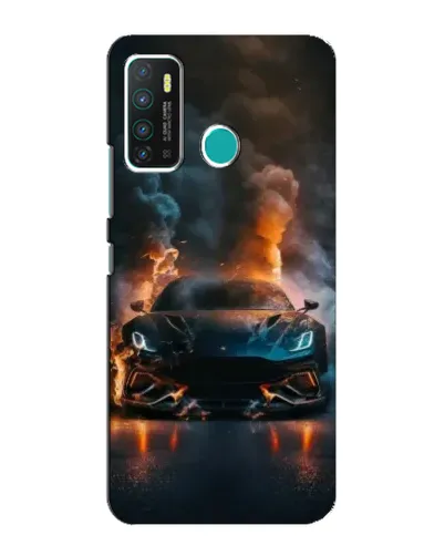 Чехол для Infinix Hot 9 / Hot 9 Pro с картинкой «Lamborghini дымная эстетика»