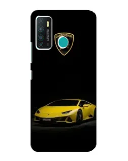 Чехол для Infinix Hot 9 / Hot 9 Pro с картинкой «Lamborghini желтый акцент»