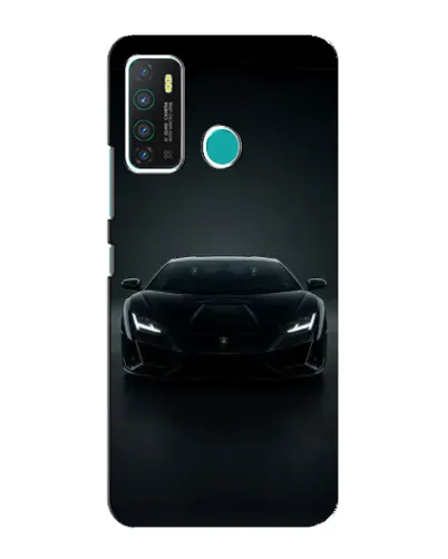 Чехол для Infinix Hot 9 / Hot 9 Pro с картинкой «Черный Lamborghini Aventador»