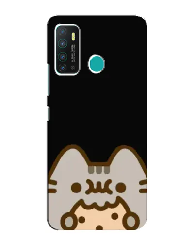 Чехол для Infinix Hot 9 / Hot 9 Pro с картинкой «Пушин на черном»