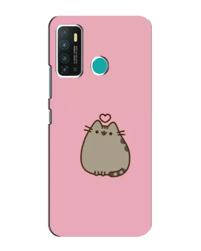 Чехол для Infinix Hot 9 / Hot 9 Pro с картинкой «Pusheen сердце»