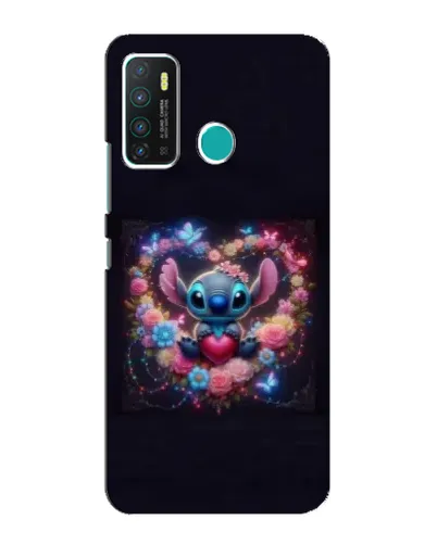 Чехол для Infinix Hot 9 / Hot 9 Pro с картинкой «Stitch в цветах» Чехол для Infinix Hot 9 / Hot 9 Pro с картинкой «Stitch в цветах»