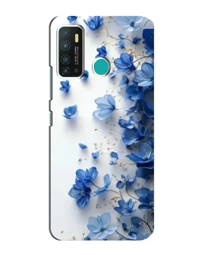 Чохол для Infinix Hot 9 / Hot 9 Pro з картинкою «Блакитний квітковий каскад»