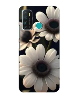 Чохол для Infinix Hot 9 / Hot 9 Pro з картинкою «Білі маргаритки макро»