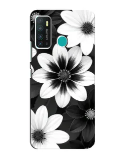 Чохол для Infinix Hot 9 / Hot 9 Pro з картинкою «Монохромні айстри»