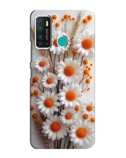 Чохол для Infinix Hot 9 / Hot 9 Pro з картинкою «Білі сухоцвіти»