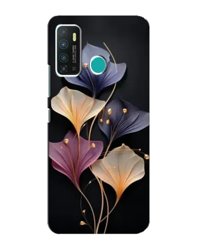 Чохол для Infinix Hot 9 / Hot 9 Pro з картинкою «Лілові квіти грації»