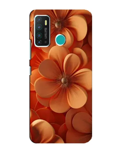 Чохол для Infinix Hot 9 / Hot 9 Pro з картинкою «Помаранчева макро квітка»