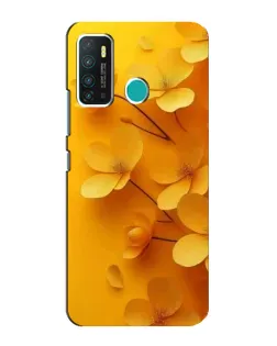 Чохол для Infinix Hot 9 / Hot 9 Pro з картинкою «Золоті пелюстки»