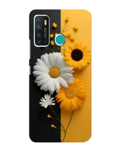 Чохол для Infinix Hot 9 / Hot 9 Pro з картинкою «Соняшник та ромашка»