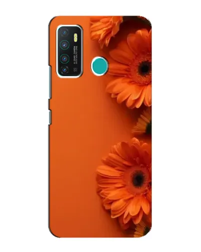 Чохол для Infinix Hot 9 / Hot 9 Pro з картинкою «Помаранчеві гербери»
