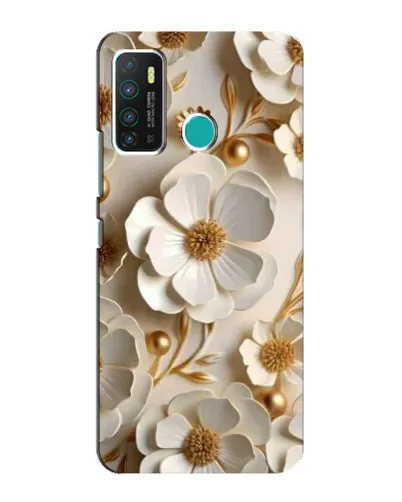 Чохол для Infinix Hot 9 / Hot 9 Pro з картинкою «Білі паперові квіти»