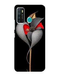 Чохол для Infinix Hot 9 / Hot 9 Pro з картинкою «Срібна фантазійна квітка»