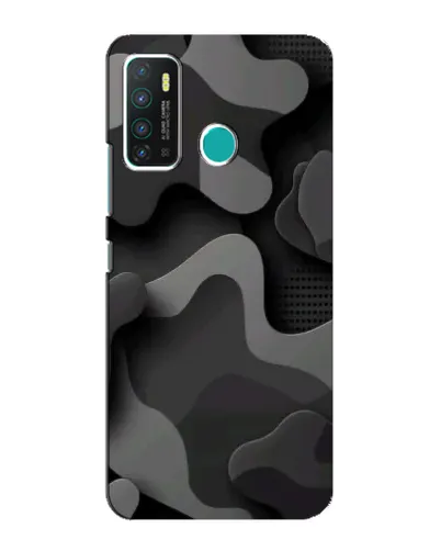 Чехол для Infinix Hot 9 / Hot 9 Pro с картинкой «Темный абстрактный камуфляж»