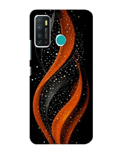 Чехол для Infinix Hot 9 / Hot 9 Pro с картинкой «Огненная звездная волна»
