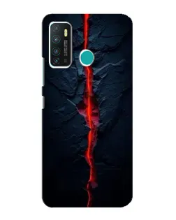 Чехол для Infinix Hot 9 / Hot 9 Pro с картинкой «Kрасная лавовая трещина»