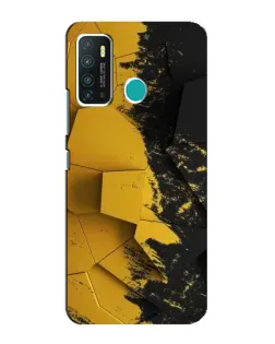 Чехол для Infinix Hot 9 / Hot 9 Pro с картинкой «Золотые осколки геометрии»