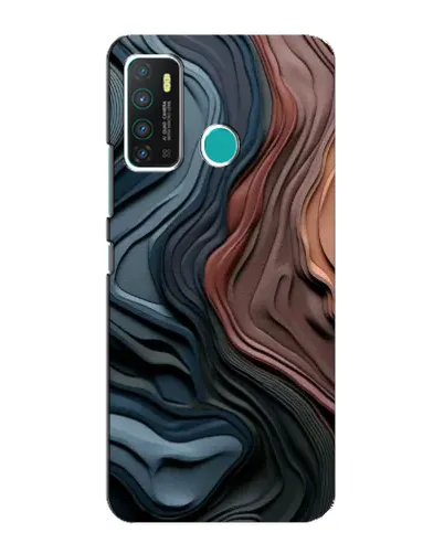 Чехол для Infinix Hot 9 / Hot 9 Pro с картинкой «Цветные волны каньона»