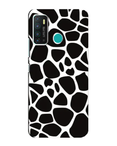 Чехол для Infinix Hot 9 / Hot 9 Pro с картинкой «Черно-белый жираф»
