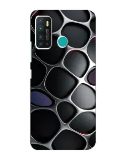Чехол для Infinix Hot 9 / Hot 9 Pro с картинкой «Объемная темная решетка»
