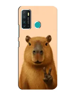 Чехол для Infinix Hot 9 / Hot 9 Pro с картинкой «Капибара виктория»