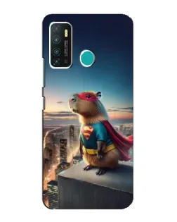 Чехол для Infinix Hot 9 / Hot 9 Pro с картинкой «Капи-мен супергерой»