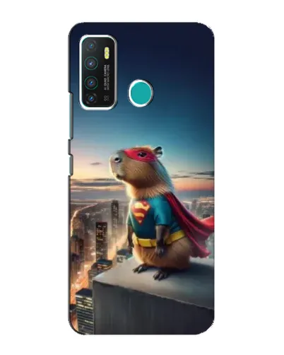 Чехол для Infinix Hot 9 / Hot 9 Pro с картинкой «Капи-мен супергерой»