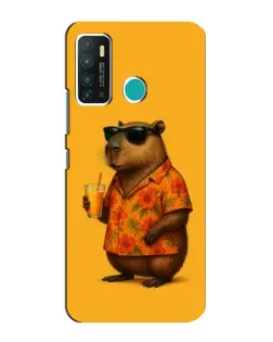 Чехол для Infinix Hot 9 / Hot 9 Pro с картинкой «Капибара на отдыхе»