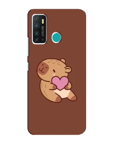 Чехол для Infinix Hot 9 / Hot 9 Pro с картинкой «Капибара с сердцем»