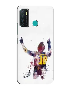 Чехол для Infinix Hot 9 / Hot 9 Pro с картинкой «Акварельный Месси Барселона» Чехол для Infinix Hot 9 / Hot 9 Pro с картинкой «Акварельный Месси Барселона»