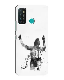 Чохол для Infinix Hot 9 / Hot 9 Pro з картинкою «Чорно-білий силует Мессі» Чохол для Infinix Hot 9 / Hot 9 Pro з картинкою «Чорно-білий силует Мессі»
