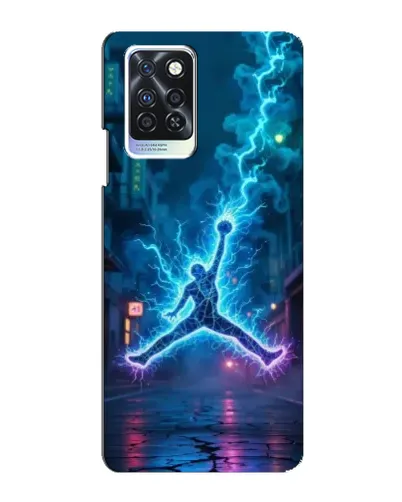 Чехол для Infinix Note 10 Pro с картинкой «Jordan Gold Jumpman»