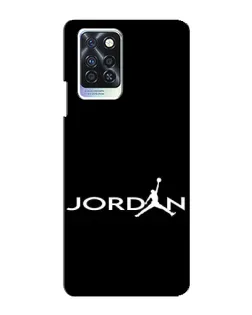 Чехол для Infinix Note 10 Pro с картинкой «Jordan White Logo»
