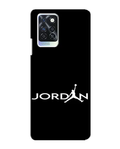 Чехол для Infinix Note 10 Pro с картинкой «Jordan White Logo»