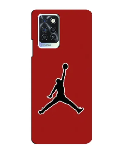 Чехол для Infinix Note 10 Pro с картинкой «Jordan Red Back»