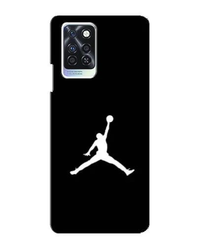 Чехол для Infinix Note 10 Pro с картинкой «Jordan Silhouette»