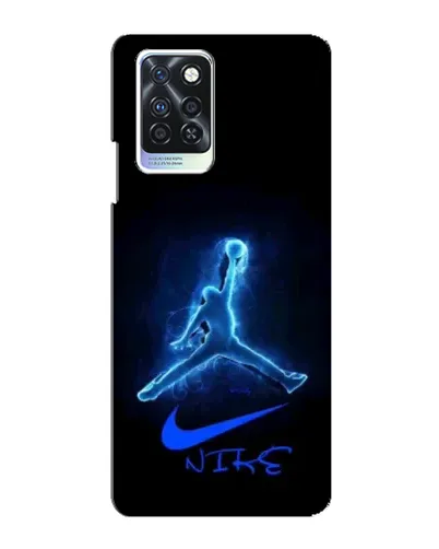 Чехол для Infinix Note 10 Pro с картинкой «Jordan Neon Blue»