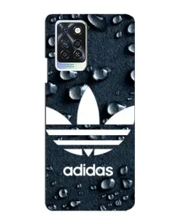 Чохол для Infinix Note 10 Pro з картинкою «Adidas Trefoil Blue»