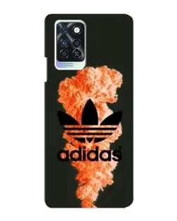 Чохол для Infinix Note 10 Pro з картинкою «Помаранчевий дим Adidas»