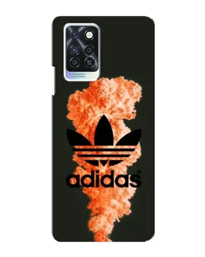 Чохол для Infinix Note 10 Pro з картинкою «Помаранчевий дим Adidas»