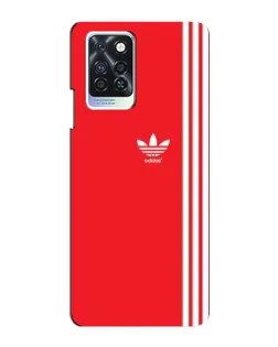 Чохол для Infinix Note 10 Pro з картинкою «Червоний мінімалізм Adidas»