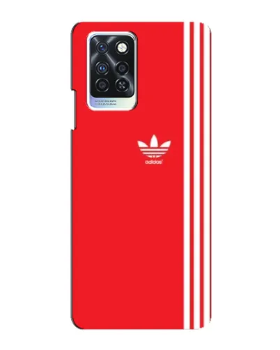 Чохол для Infinix Note 10 Pro з картинкою «Червоний мінімалізм Adidas»