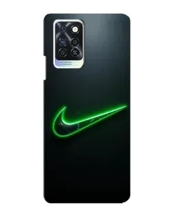 Чохол для Infinix Note 10 Pro з картинкою «Неоновий контур Nike»