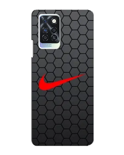 Чехол для Infinix Note 10 Pro с картинкой «Nike — карбоновая сетка»