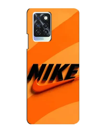 Чехол для Infinix Note 10 Pro с картинкой «Оранжевый драйв Nike»